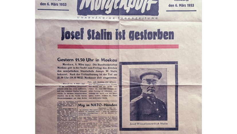 Todestag von Stalin am 5. März 1953