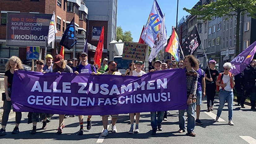2500 Antifaschisten sagen: Keinen Fußbreit dem Faschismus in Gelsenkirchen