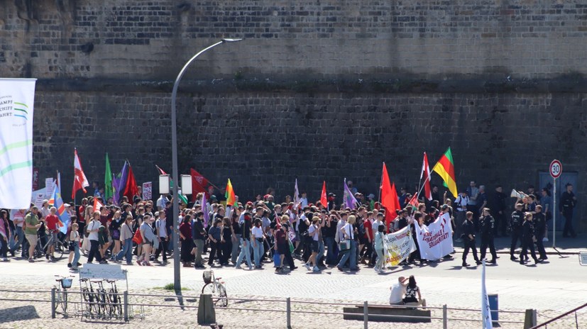 Dresden: Junge, internationalistische und kämpferische Demo