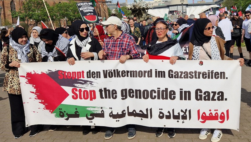 Protest gegen den Besuch des israelischen Staatspräsidenten in Berlin