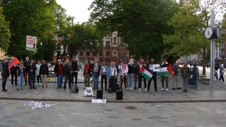 Rostock: Kämpferische Protestkundgebung zum Nakba-Tag