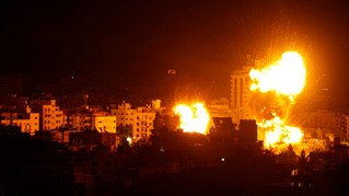 Al-Awda-Krankenhaus brennt – die ICOR-Organisation MLPD wird aktiv im Geist des proletarischen Internationalismus