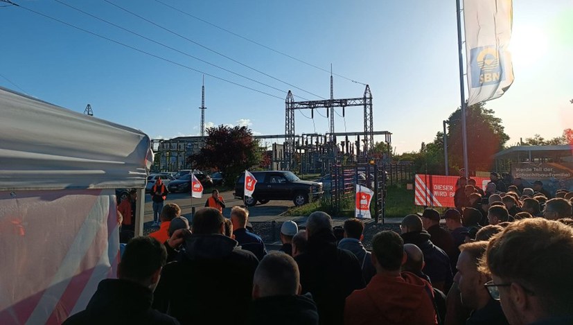 Dritter Warnstreik bei Schachtbau innerhalb von zwei Monaten