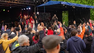 Tief bewegende Momente der Solidarität mit dem palästiensischen Befreiungskampf