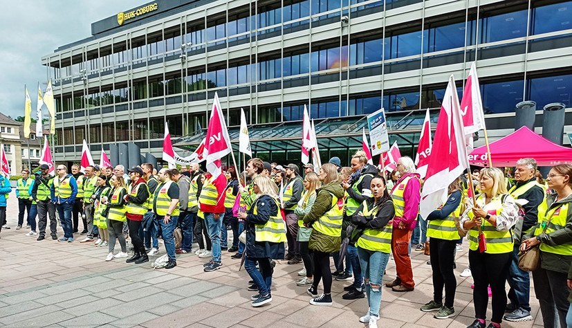 Erstmals Streik in der HUK-Coburg-Zentrale