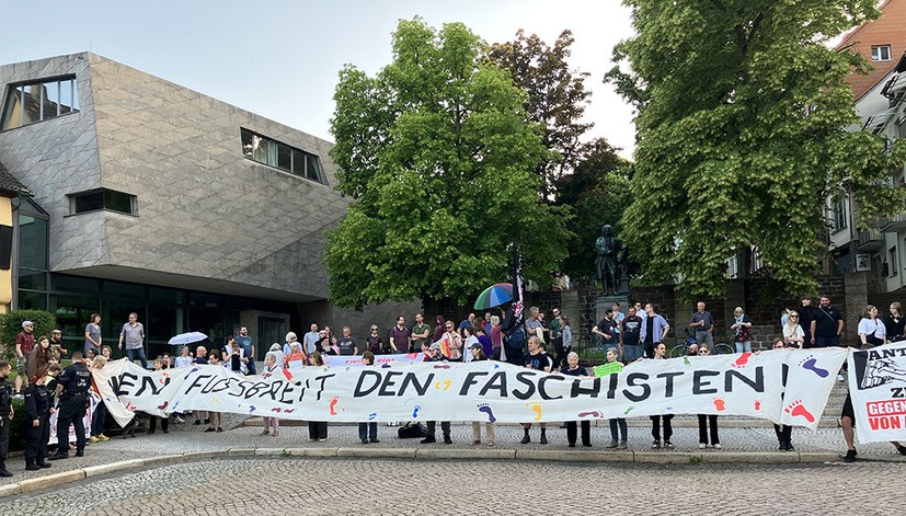 Nicht willkommen: Fackelzug faschistoider Burschenschaften