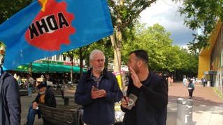 Kämpferische Protestkundgebung gegen den Überfall von USA und Israel auf den Iran