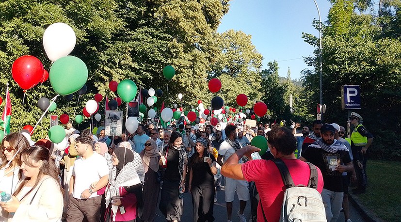 Solidarität mit den Menschen in Gaza auch im Urlaub