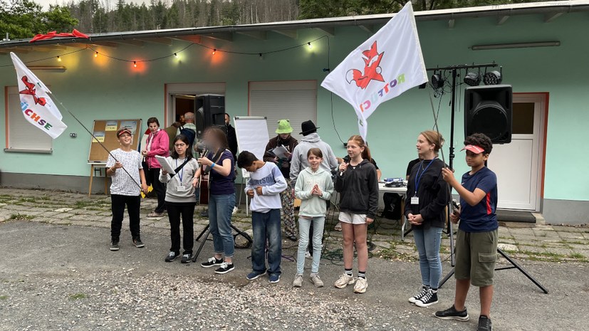 Baustraße auf dem Kindercamp!