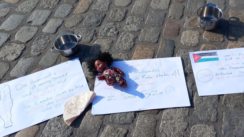 Kämpferische Protestkundgebung zur Solidarität mit den Menschen in Gaza