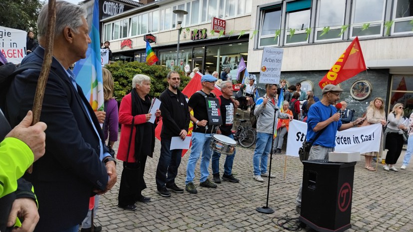 VW-Kollegen, Antifaschisten, Frauen … vereint gegen den Krieg