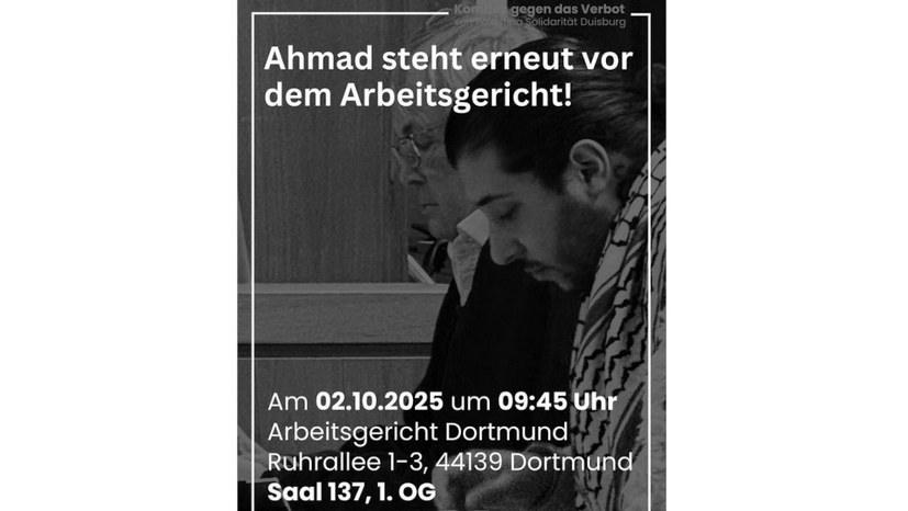 Solidarität mit Ahmad