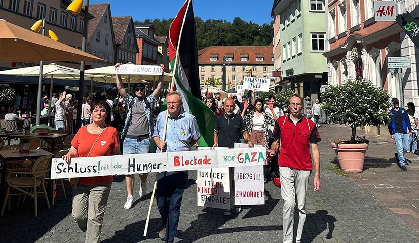 Solidaritätsschreiben der „Mahnwache Ostalb für Gaza!“ für den Ver.di Vertrauensmann Christopher