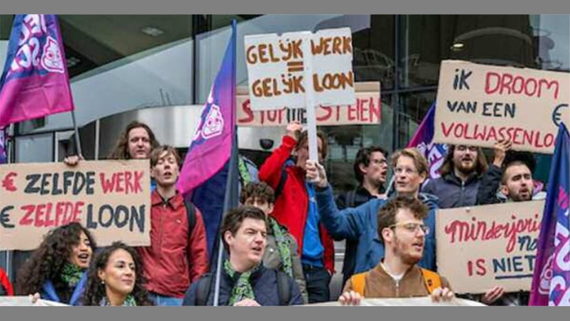 Rotterdam: Lashing is Docker's Work! - "De Volle Lading" unterstützt Streik im Laschersektor