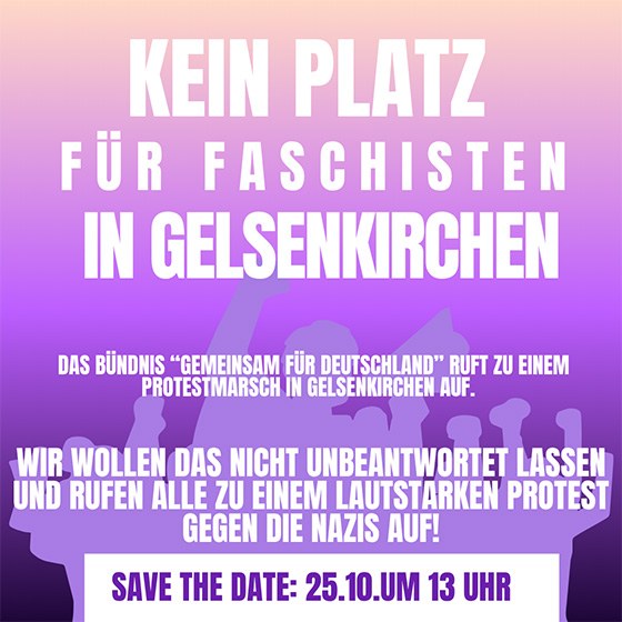 Morgen um 13 Uhr antifaschistischer Protest