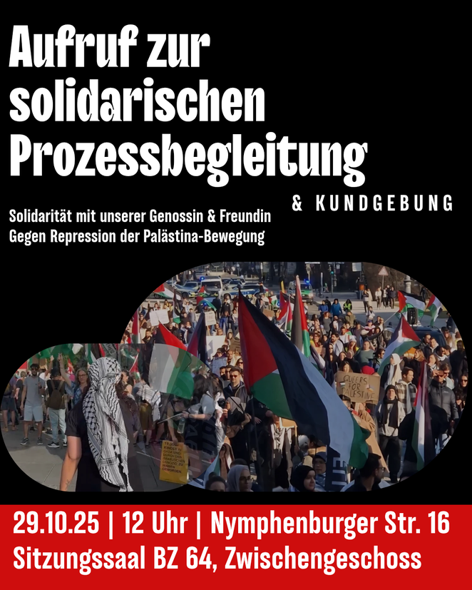 Gegen Repression der Palästina-Solidarität