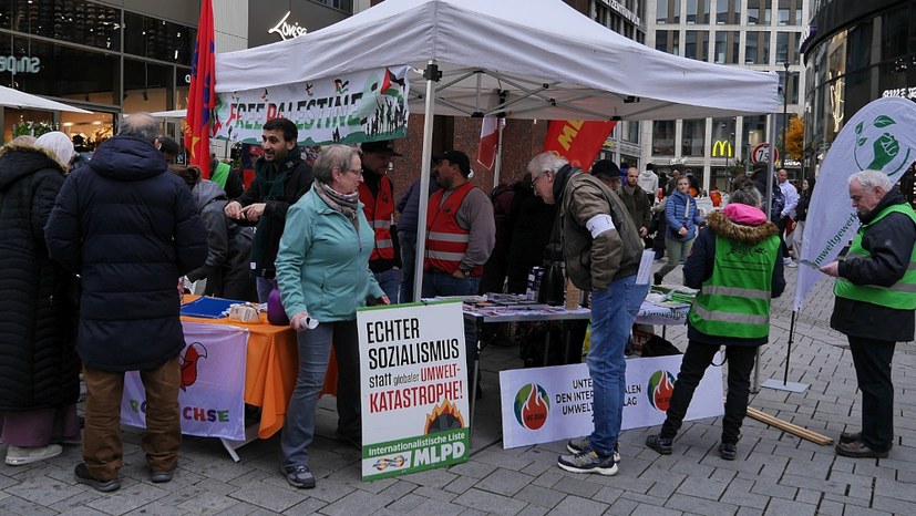 Kämpferische Aktivitäten zur Rettung der Umwelt, gegen Krieg und Faschismus