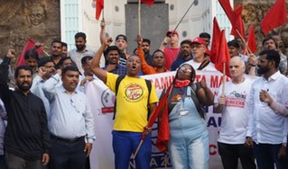 Automobilarbeiterinnen und -arbeiter stehen auf gegen Ausbeutung, Rechtsentwicklung und Faschismus, Kriegsvorbereitung und Umweltzerstörung!