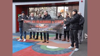 Kundgebung zum Schutz von Minderheiten in Syrien
