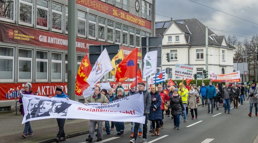 Ehrung von Lenin, Karl Liebknecht und Rosa Luxemburg am 11. Januar in Gelsenkirchen-Horst