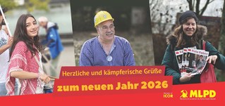 Herzliche und kämpferische Neujahrsgrüße der MLPD