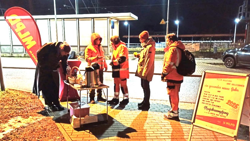 MLPD begrüßt Arbeiterinnen und Arbeiter zum Neujahrsempfang