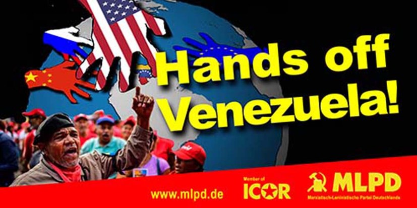Protest gegen den faschistischen Angriff und Staatsstreich der USA in Venezuela! Hände weg von Venezuela! - Jetzt mit Flugblatt