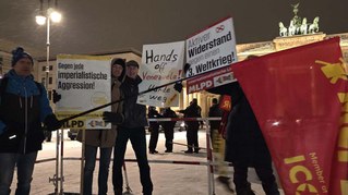 Protestkundgebung am Brandenburger Tor
