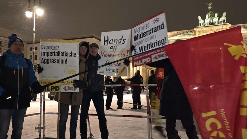 Protestkundgebung am Brandenburger Tor