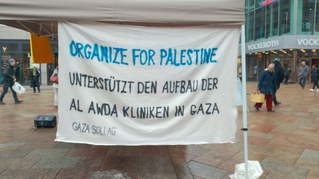 Gaza-Soli-Aktion: Viele Spender bedankten sich für die Aktion