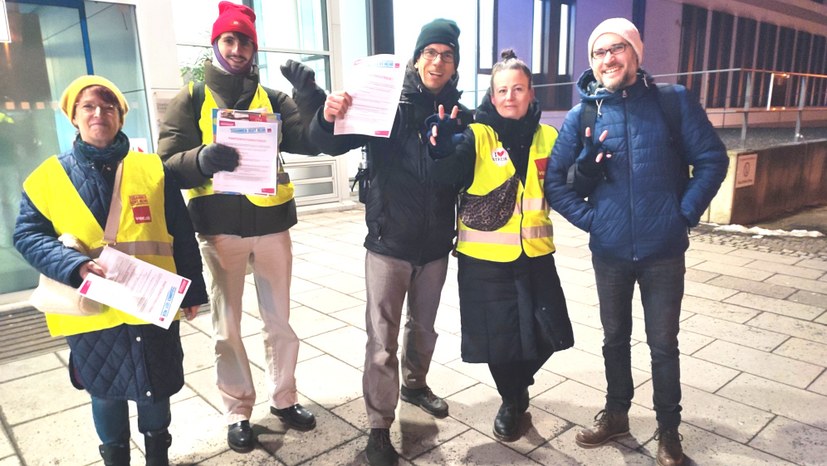 "Eure Forderungen und Euer Kampf passen genau in die Zeit!"