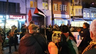 Palästina-Demo in Köln am Karnevalsfreitag