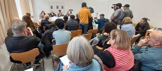 Viel beachtete Pressekonferenz und große Solidarität mit Eva Maria Michelmann und  Ahmed Polat