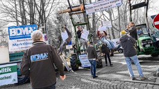 Milchbauernproteste legen wieder Vorwärtsgang ein