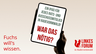 Trotz knapper Kasse – für iPads für Ratsmitglieder war Geld da