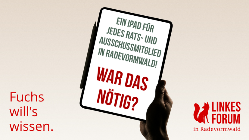 Trotz knapper Kasse – für iPads für Ratsmitglieder war Geld da