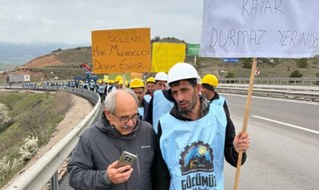 Bergleute marschieren nach Ankara, und die Bevölkerung ist mit dabei!