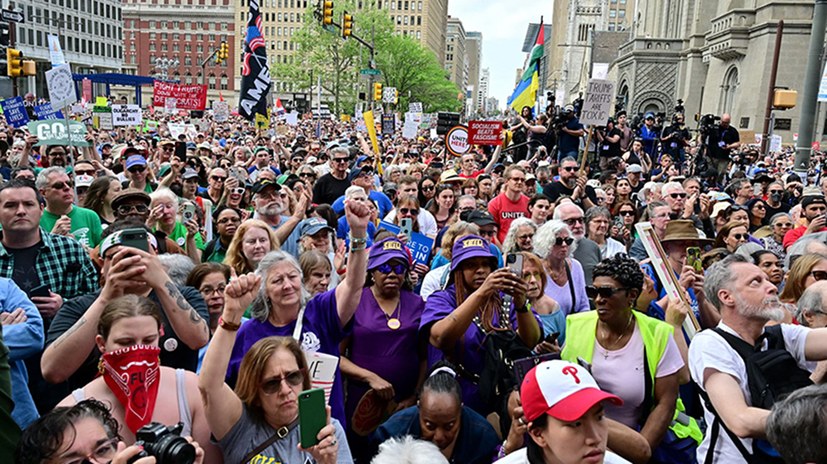 Gewerkschaften in den USA mobilisieren zum 1. Mai