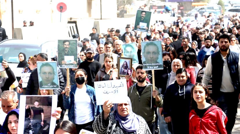 Eva Maria Michelmann und Ahmet Polat im Gefängnis von Aleppo in Isolationshaft