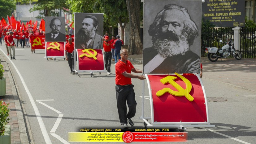1.-Mai-Demonstration und ‑Kundgebung der FLSP