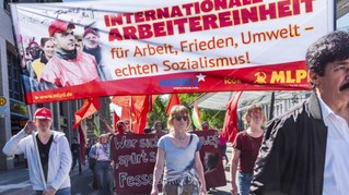 Etwa 500.000 Menschen gingen am 1. Mai auf die Straße