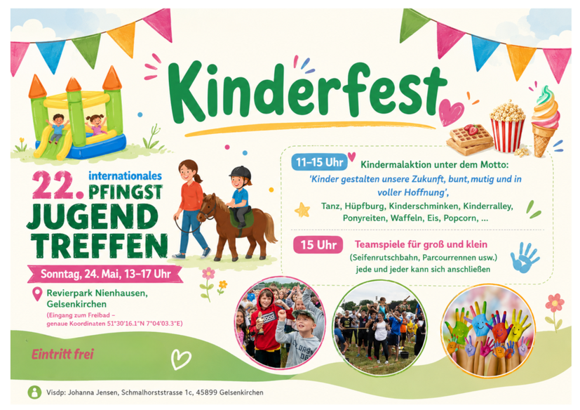 Kinderfest auf dem Internationalen Pfingstjugendtreffen