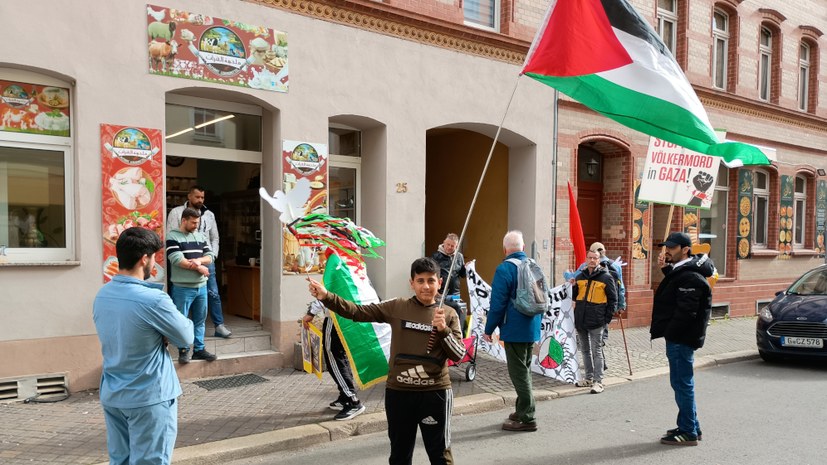 Straßenumzug zum Nakba-Tag