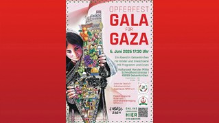 Einladung zum Opferfest „Gala für Gaza" am 6. Juni