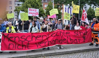Kämpferische Aktionen gegen die gesundheitspolitischen Angriffe