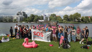 Berlin: Über 200 Menschen forderten Rettung der Spree