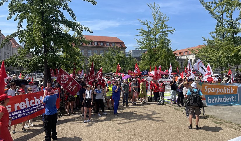 3000 bei DGB-Demonstration auf der Straße