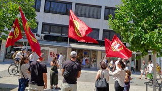 Solidaritätsaktion mit Barta-Textilarbeitern in Izmir