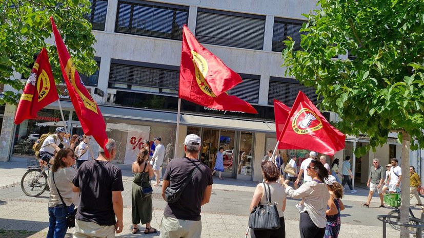 Solidaritätsaktion mit Barta-Textilarbeitern in Izmir