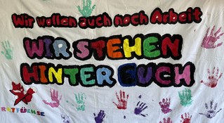 Vorgestern gegründet, und am Wochenende schon voll aktiv: Das Widerstandskomitee gegen die Werksschließung